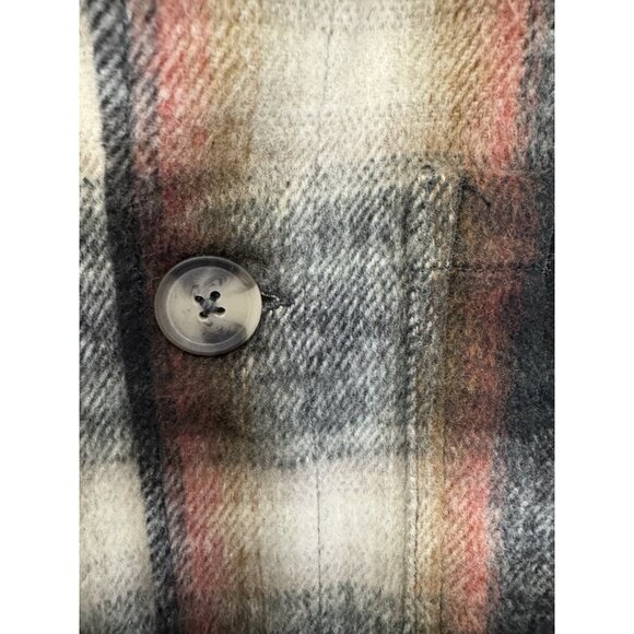 Liverpool Los Angeles Size M Mens Flannel Shacket Shirt Jacket Patch Poc… - Picture 7 of 7